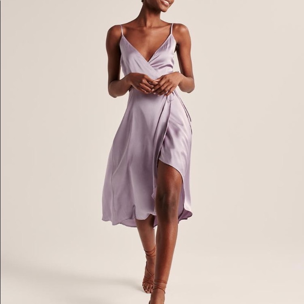 Cami wrap midi dress